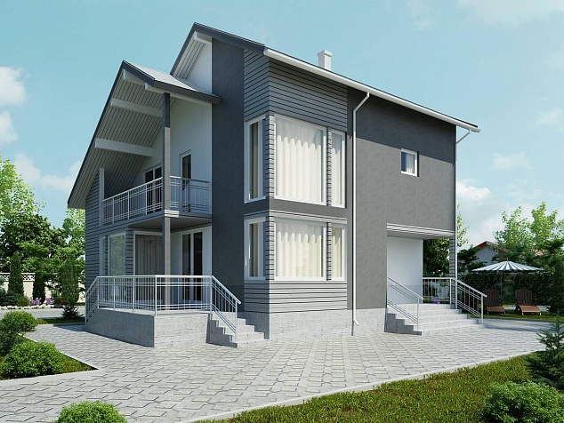 Проект двухэтажного дома из СИП панелей «Престо»